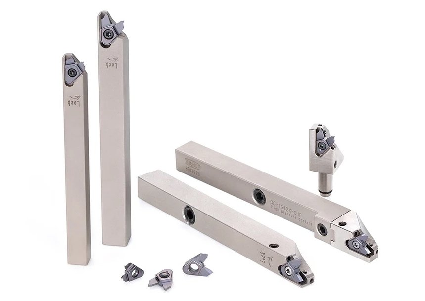 The Flat Tool Design of MiniV-LockGroove Improves Productivity in Swiss Machines